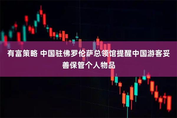 有富策略 中国驻佛罗伦萨总领馆提醒中国游客妥善保管个人物品